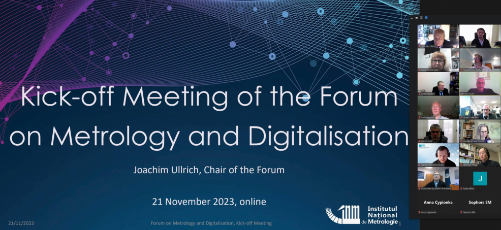 Kickoff Meeting of the Forum on Metrology and Digitalization