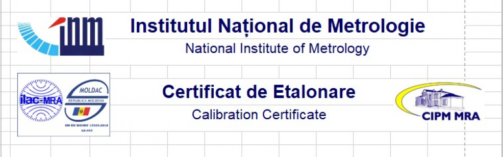 Certificate de etalonare în format electronic
