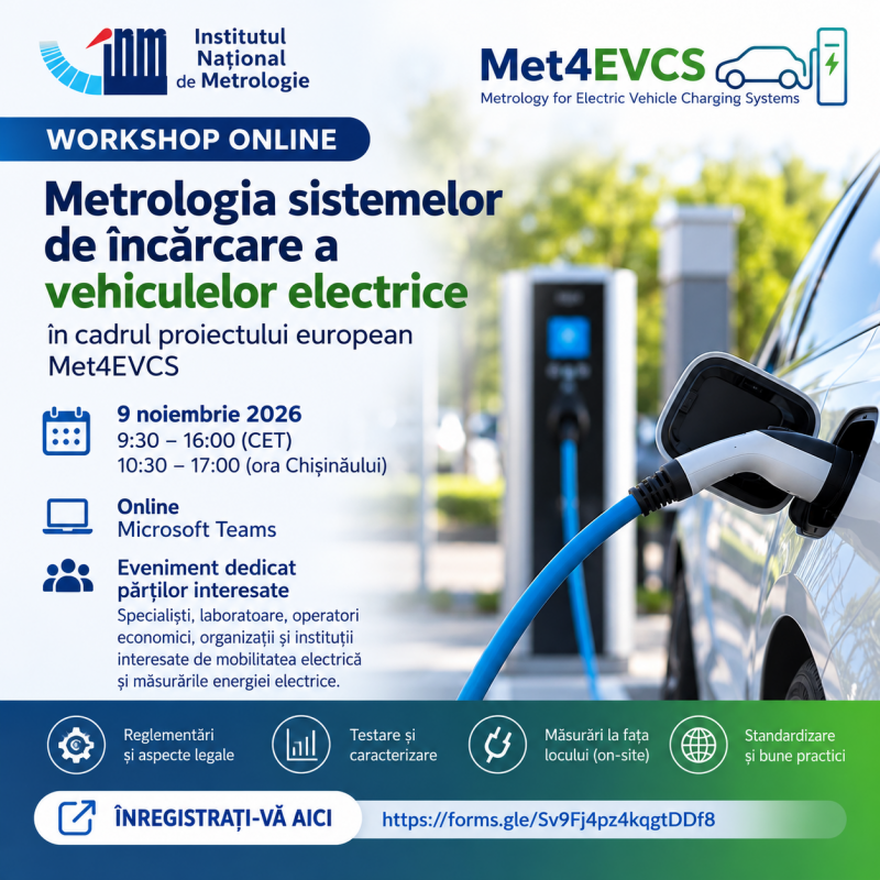INM promovează dezvoltarea metrologiei în domeniul mobilității electrice!
